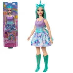 Barbie Dreamtopia: Еднорогче в синьо-лилава рокля - Mattel изображение 1