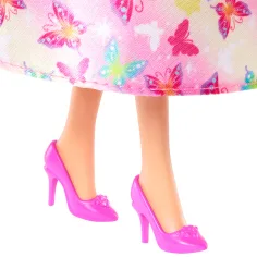 Barbie Dreamtopia: Принцеса кукла в розова рокля с пеперуди - Mattel изображение 5