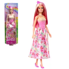 Barbie Dreamtopia: Принцеса кукла в розова рокля с пеперуди - Mattel изображение 1