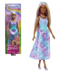 Barbie Dreamtopia: Принцеса кукла в синьо-лилаво с пеперуди - Mattel