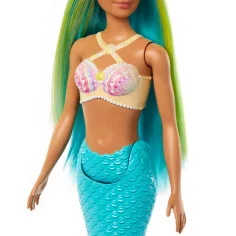 Barbie Dreamtopia: Русалка кукла с синя коса и перка - Mattel изображение 4