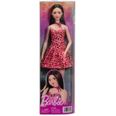 Barbie: Fashionista Приятелки с кафяви коси стилна модна кукла в леопардов модел – Mattel