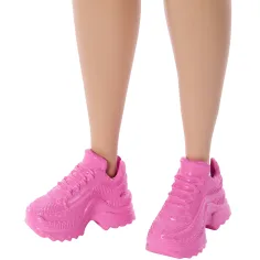 Barbie Fashionista Приятелки стилна модна кукла с рокля с звезден мотив - Mattel изображение 4
