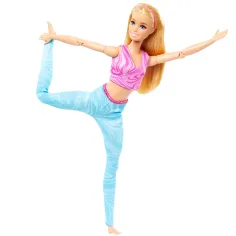 Barbie: Гъвкава йога кукла с руса коса - Mattel изображение 3