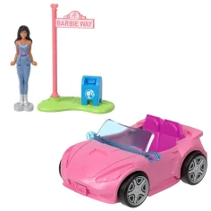 Barbie: Мини BarbieLand превозни средства - Мечтан автомобилен комплект - Mattel изображение 3