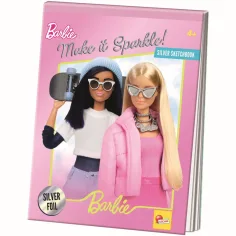 Barbie Направи го блестящо! Блестящ тетрадка за рисуване - Lisciani
