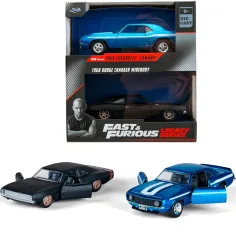 Бързи и яростни: 1969 Chevrolet Camaro и 1968 Dodge Charger Widebody комплект от 2 броя 1/32 мащаб - Jada Toys