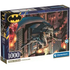Batman 1000 части Компактна пъзел 70x50см - Clementoni