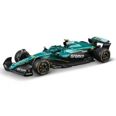 Bburago: Aston Martin AMR25 Alonso F1 състезателен автомобил метален автомобилен модел 1/43 (Фернандо Алонсо #14)