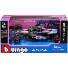 Bburago: BWT Alpine F1 Team A524 (2024) F1 състезателен автомобил метален автомобилен модел 1/43 (Пиер Гасли #10)