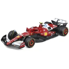 Bburago: Ferrari SF-25 F1 състезателен автомобил метален автомобилен модел 1/43 (Шарл Леклер #16) изображение 2