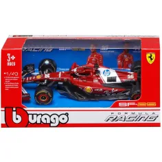 Bburago: Ferrari SF-25 F1 състезателен автомобил метален автомобилен модел 1/43 (Шарл Леклер #16)