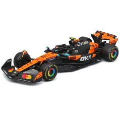 Bburago: McLaren MCL39 F1 (2025) състезателен автомобил метален автомобилен модел 1/43 (Ландо Норис #4) изображение 2