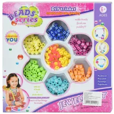 Beads Series: Комплект за изработка на бижута с 100+ цветни букви