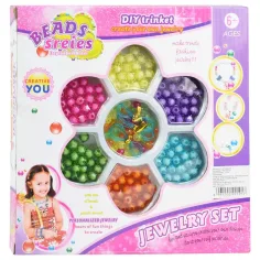 Beads Series: Комплект за изработка на бижута с 100+ цветни и блестящи мъниста