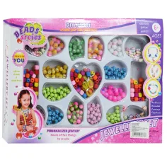 Beads Series: Комплект за изработка на бижута с 200+ цветни мъниста