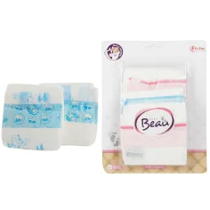 BEAU Baby Играчка кукла с пелени 3 броя комплект изображение 1