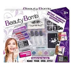 Beauty Bomb Tini голям комплект с блестящи татуировки с цветни кичури