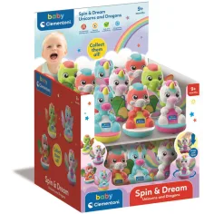 Бебешки Spin & Dream еднорог и дракон играчка 1бр - Clementoni