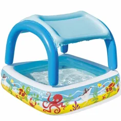 Bestway: Beach Buddy™ басейн за пръскане с покривало против слънце 140 x 140 x 114 см изображение 3