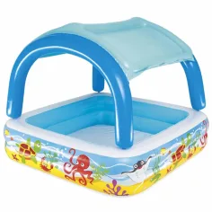Bestway: Beach Buddy™ басейн за пръскане с покривало против слънце 140 x 140 x 114 см