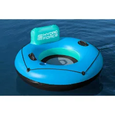 Bestway: Hydro Force® White Cap Rider™ плувна гума с облегалка 106x45 см изображение 3