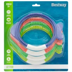 Bestway: Lil' Fish™ комплект за гмуркане с форма на рибка 4бр.