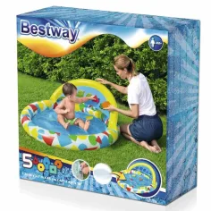 Bestway: Lil' Splash & Learn™ басейн за пръскане 120 x 117 x 46 см изображение 3
