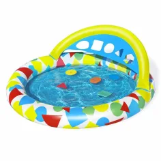 Bestway: Lil' Splash & Learn™ басейн за пръскане 120 x 117 x 46 см