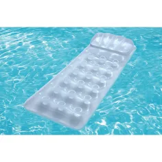 Bestway: Прозрачен гумен дюшек в сребрист цвят 175x63x26cm изображение 2