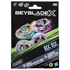 Beyblade X Brace Triceratops M-85BS и Dagger Dran 7-55R комплект за въртене - Hasbro
