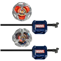 Beyblade X Marvel Collab: Железният човек срещу Танос 4-80B X Веном 4-60B комплект за игра - Hasbro изображение 2