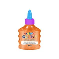 Блестящо течен неоново оранжев лепило 88ml - Carioca