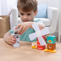 Blockables: Фермерски приятели дървен конструктор - Melissa & Doug изображение 3