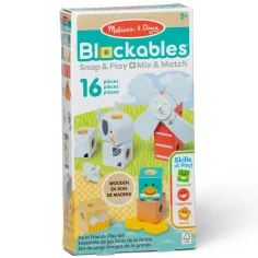 Blockables: Фермерски приятели дървен конструктор - Melissa & Doug