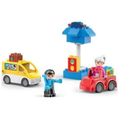 Blocks: Комплект строителни играчки с полицай 17 части