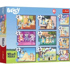 Bluey 10в1 пъзел комплект - Trefl изображение 1