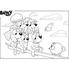 Bluey 2 в 1 60 части Eco пъзел и оцветяване 70x50cm - Lisciani изображение 3
