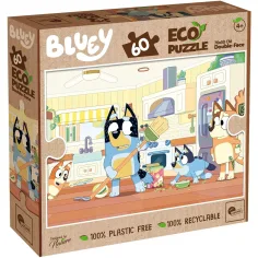 Bluey 2 в 1 60 части Eco пъзел и оцветяване 70x50cm - Lisciani
