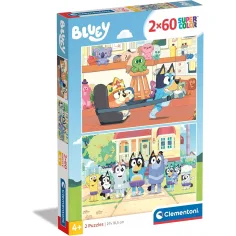 Bluey 2x60бр. суперцветна пъзел - Clementoni