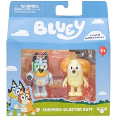Bluey: Bluey и Чъки 2-бройна фигурка комплект