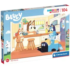 Bluey и семейството 104 части пъзел - Clementoni