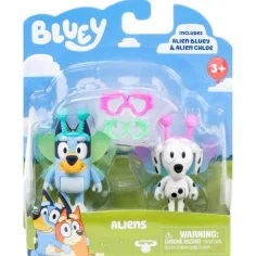 Bluey извънземни: комплект фигурки Bluey и Chloe