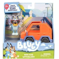 Bluey комплект за игра - Bluey и неговият 4x4 автомобил изображение 1