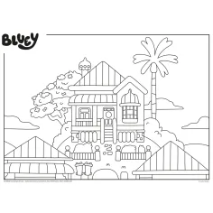 Bluey вечерна приказка 2 в 1 24 части пъзел и оцветяване 35x25см - Lisciani изображение 3