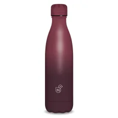 Бордо цветен двустенен метален флакон 500ml