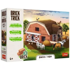 Brick Trick строим от тухли: Ферма 130 части строителна игра - Trefl изображение 1