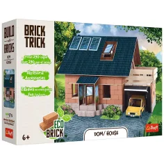 Brick Trick строим от тухли: Къщичка с гараж 290 части строителна играчка - Trefl изображение 1