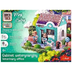 Brick Trick строим от тухли: Моят град Ветеринарна клиника 50 части строителна играчка - Trefl изображение 1