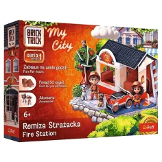 Brick Trick строим от тухли: My City Пожарна служба 50 части строителна играчка - Trefl изображение 1